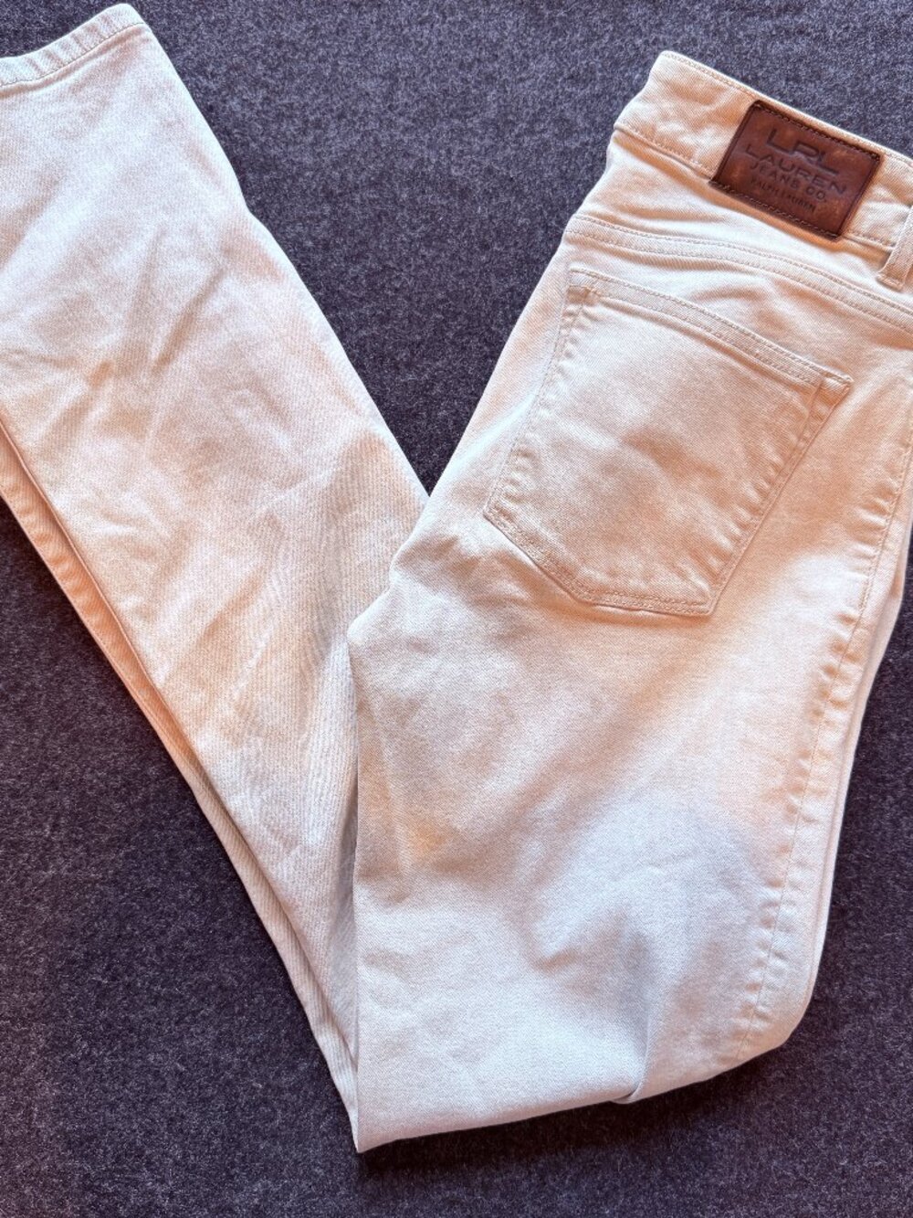 Lauren Ralph Lauren Heritage Cream Straight Leg Jeans Women's Size 6